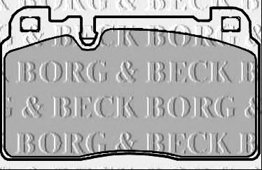 BORG & BECK bbp2382 -  Комплект тормозных колодок, дисковый тормоз